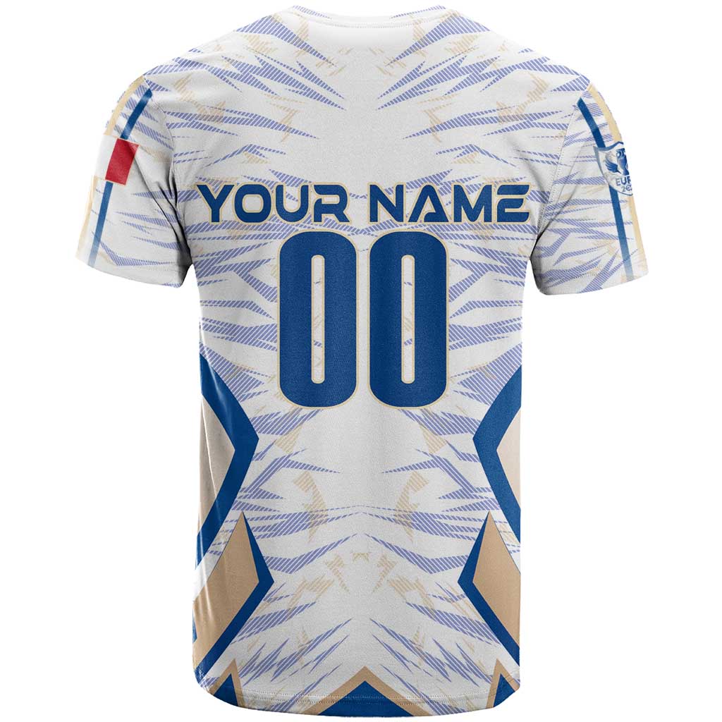 Personalized France Football 2024 T-Shirt Trophy Wing Style Graphic Tee