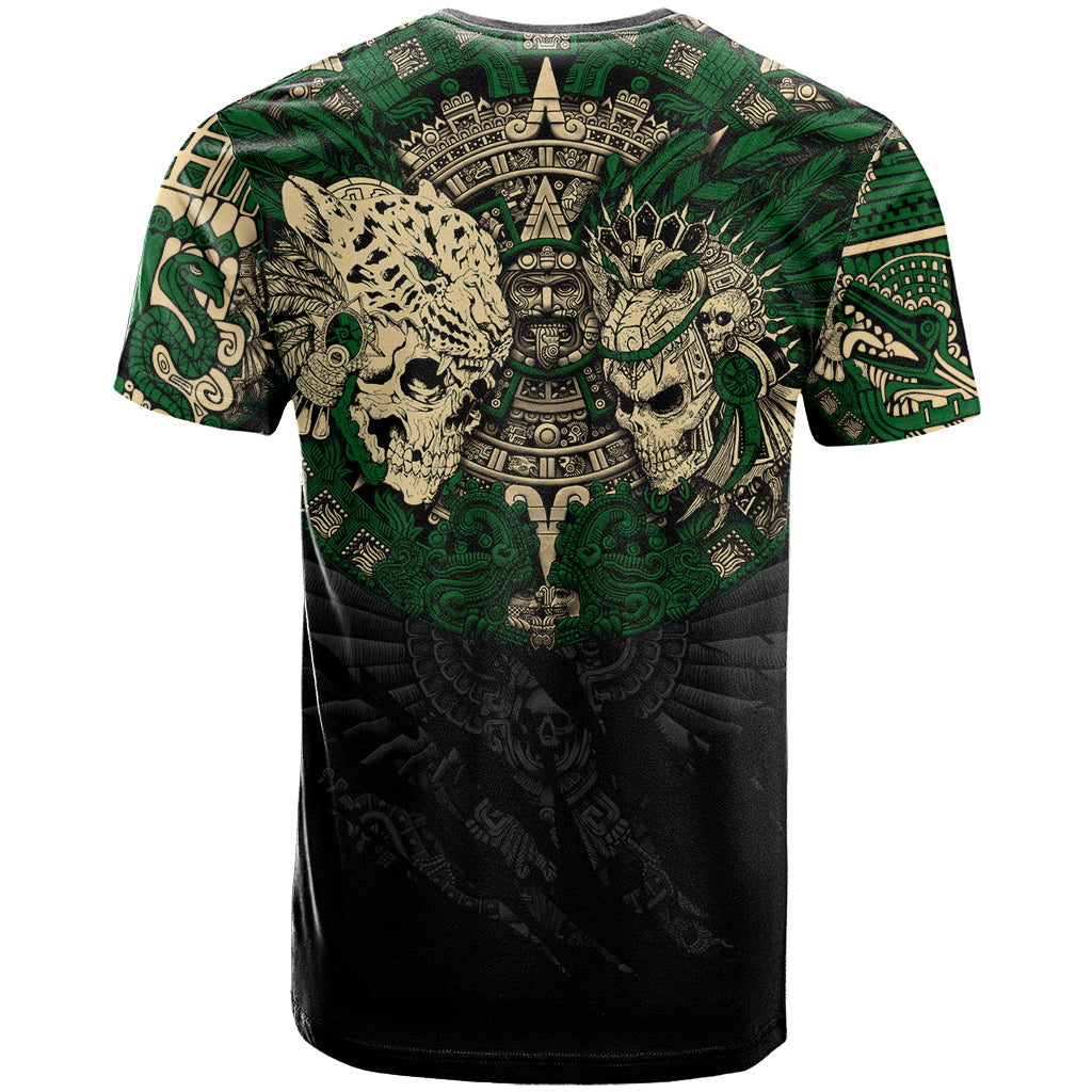 Aztec Warrior Skulls T-Shirt Graphic Tee