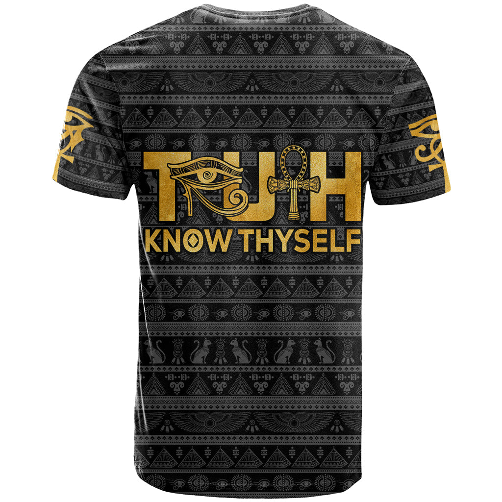 Personalized Truth Know Thyself T-Shirt Eye of Horus and Ankh Graphic Tee