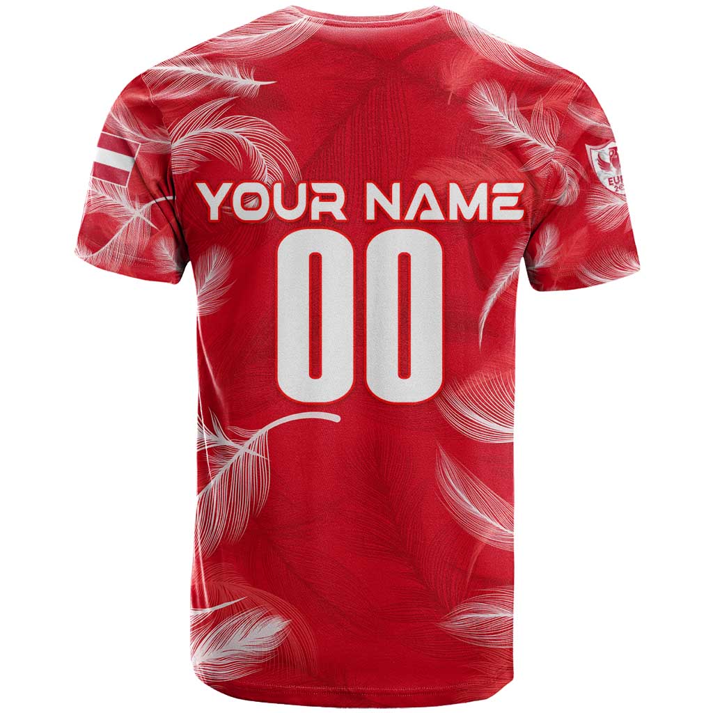 Personalized Austria Football 2024 T-Shirt Trophy Wing Style Graphic Tee
