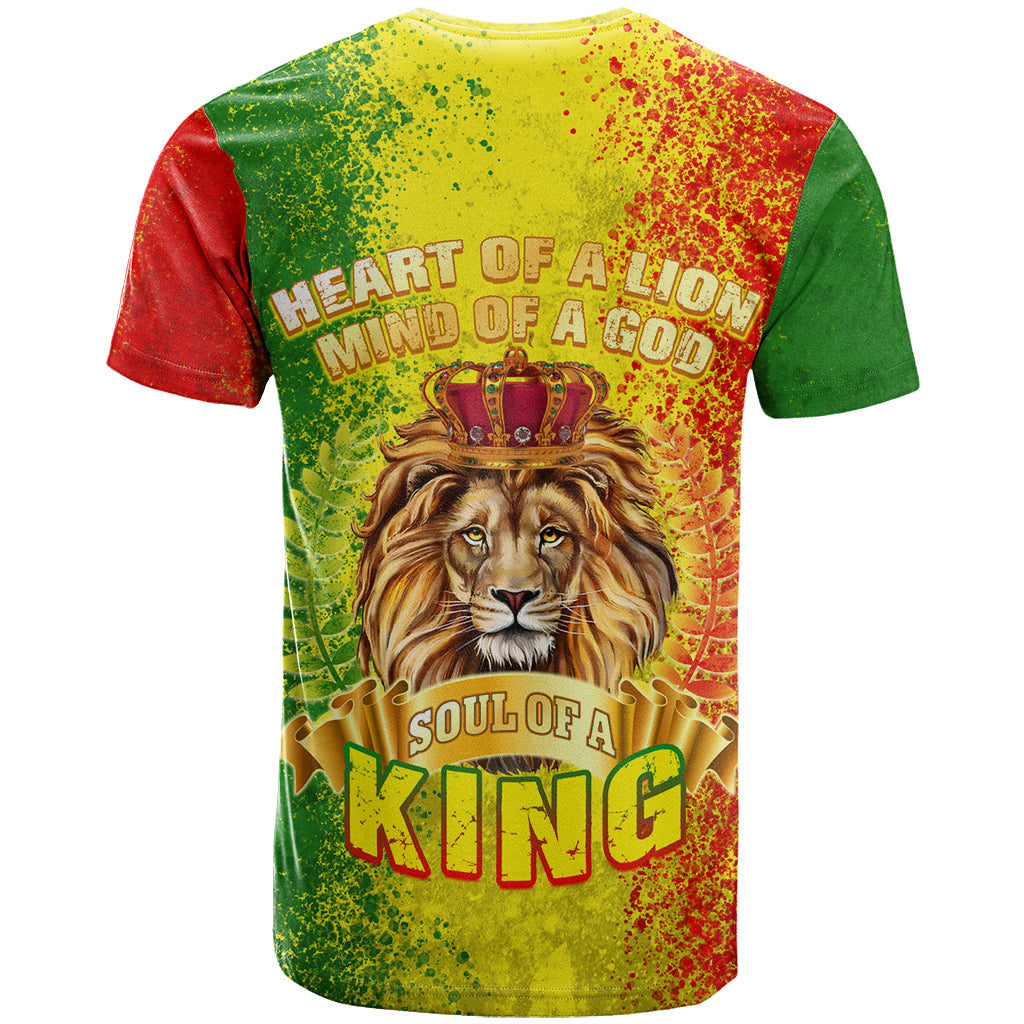 King's African Spirit T-Shirt Heart of A Lion Graphic Tee