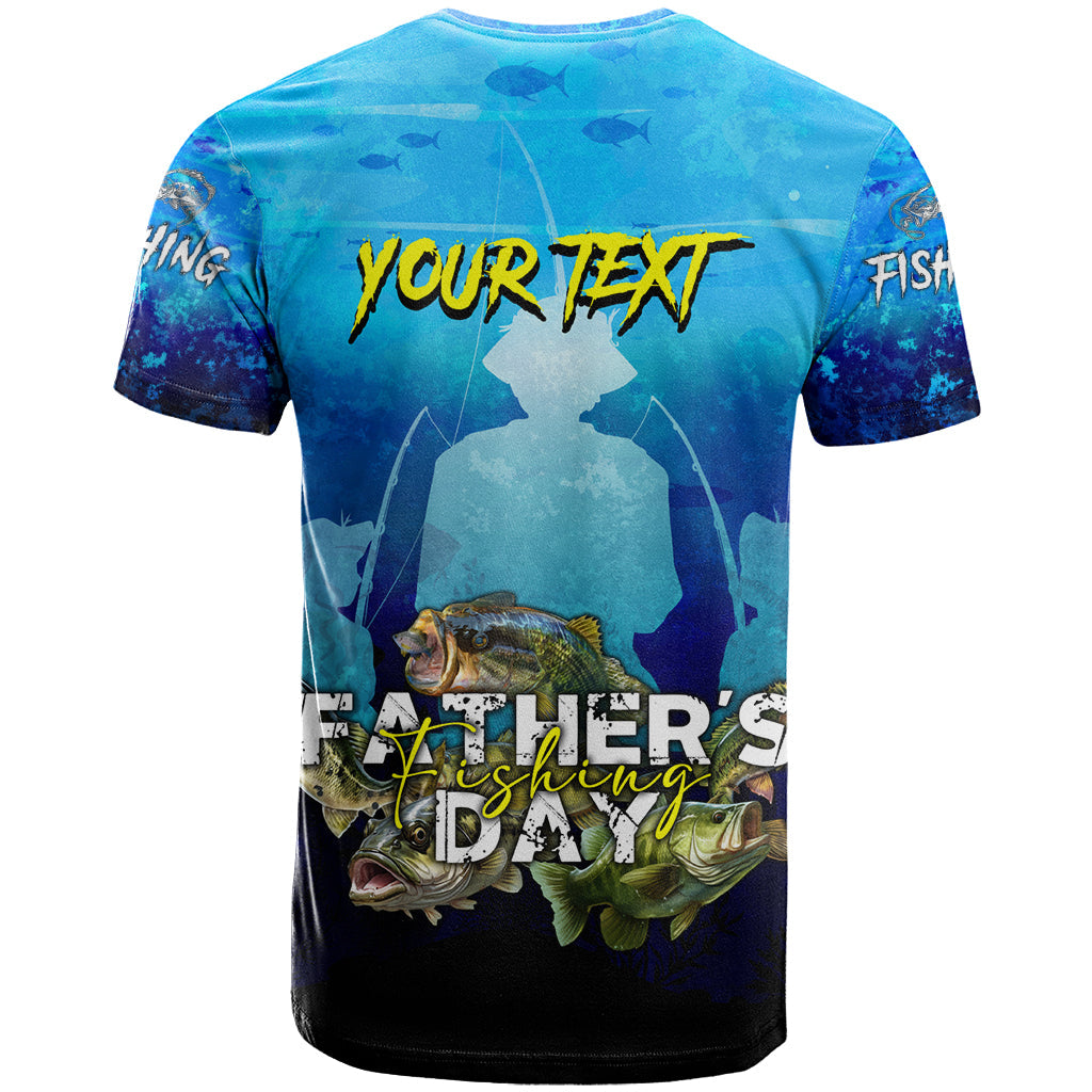 Personalized Father's Day Bass Fishing T-Shirt Son and Daughter Graphic Tee