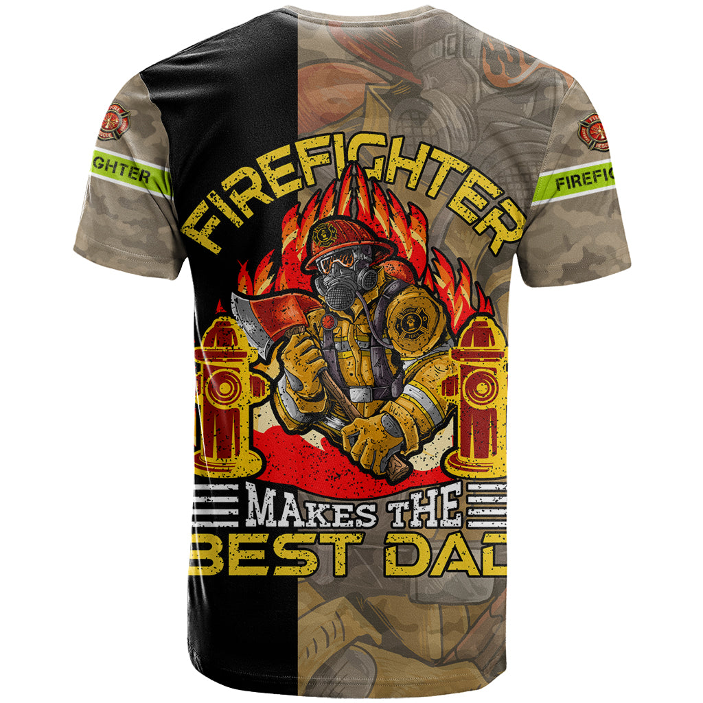 Firefighter Make The Best Dad T-Shirt Father's Day Graphic Tee
