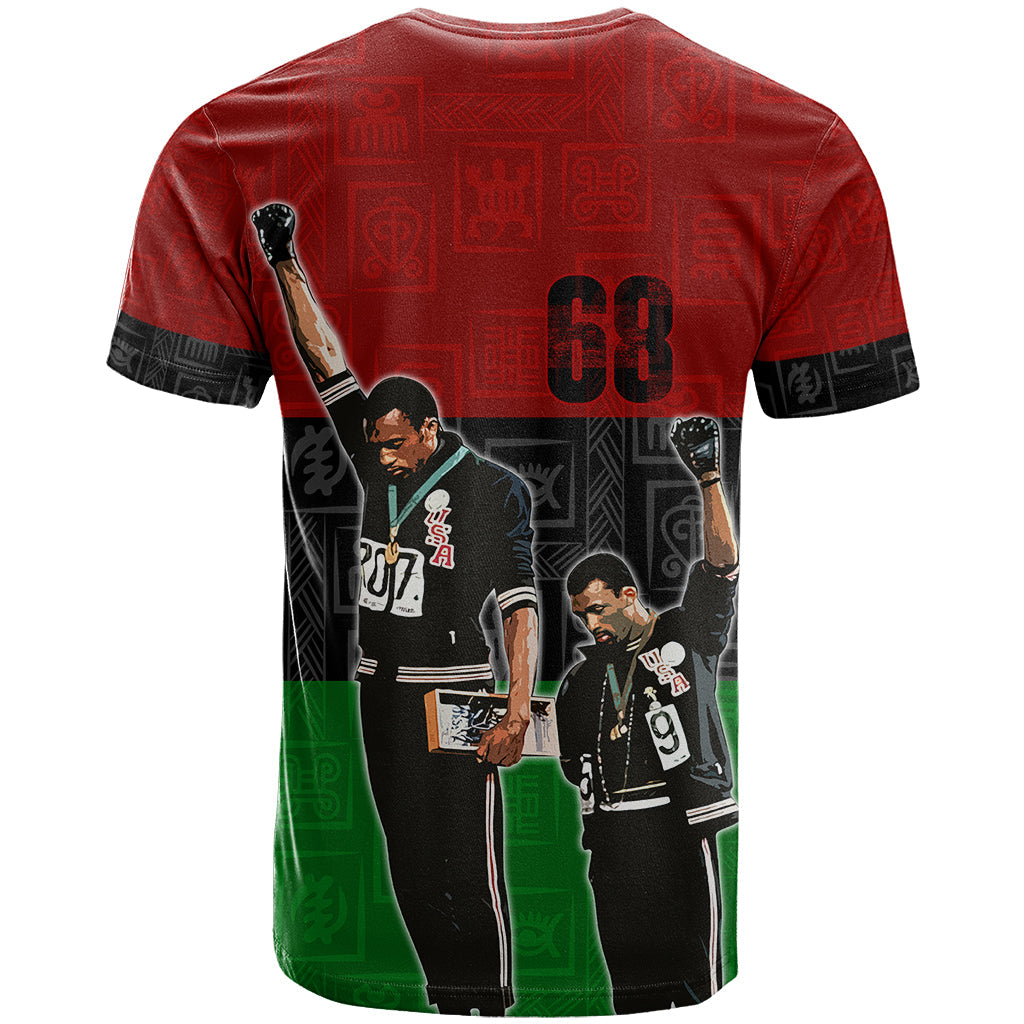 Mexico City 1968 African American T-Shirt Black Power Salute Graphic Tee