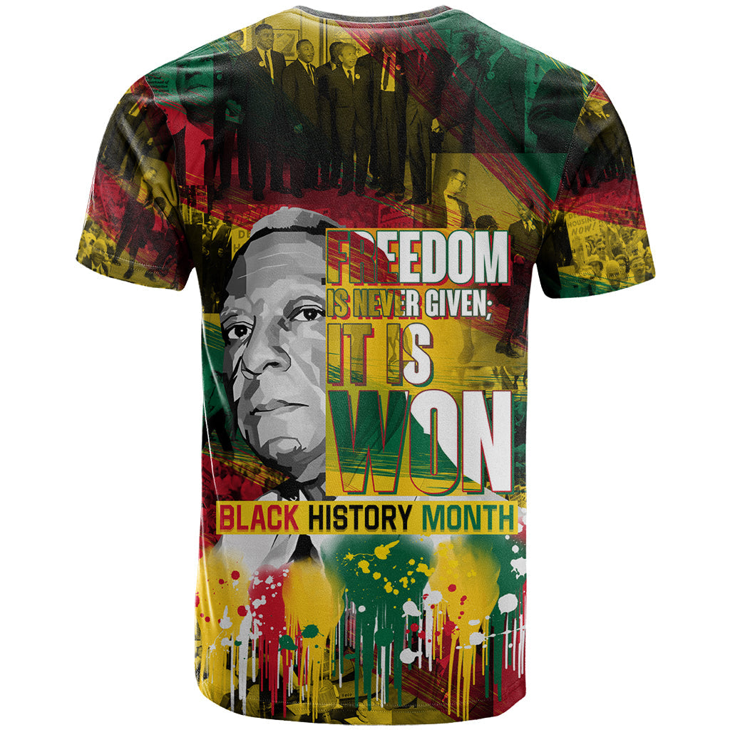 Freedom Is Never Given It Is Won T-Shirt Asa Philip Randolph Graphic Tee