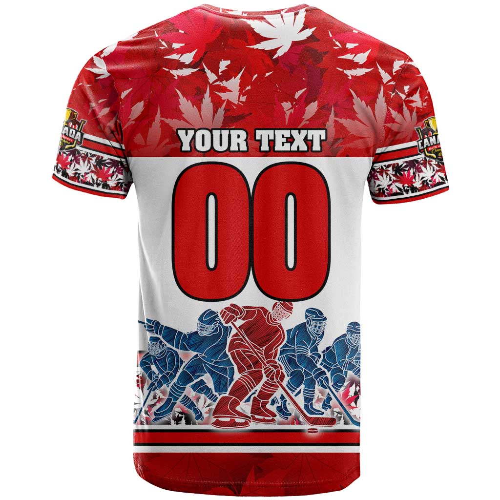 Personalized Canada Elite Hockey T-Shirt Champions Spirit Graphic Tee