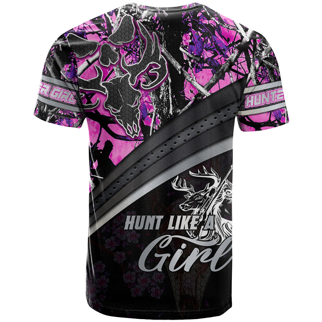 Hunt Like A Girl T-Shirt Forest Purple Graphic Tee