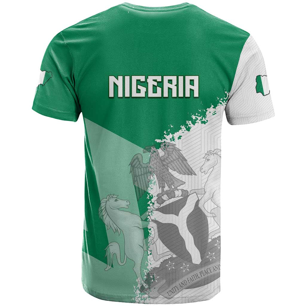 Hometown Nigeria T-Shirt Flag and Map Graphic Tee