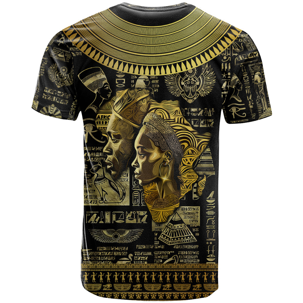 Egypt Pharaoh T-Shirt Egyptian Hieroglyphs and Symbols Graphic Tee