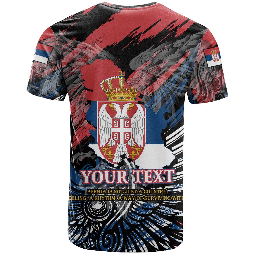 Serbia T-Shirt Wings of the Nation Crown of Heritage Graphic Tee