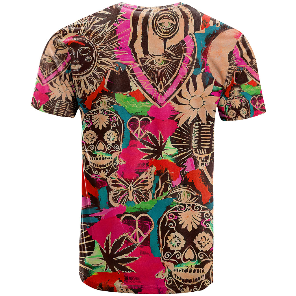 Festival Memories Skull T-Shirt Graphic Tee