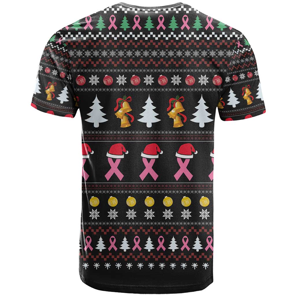Christmas Tree Breast Cancer T-Shirt Survivor Graphic Tee