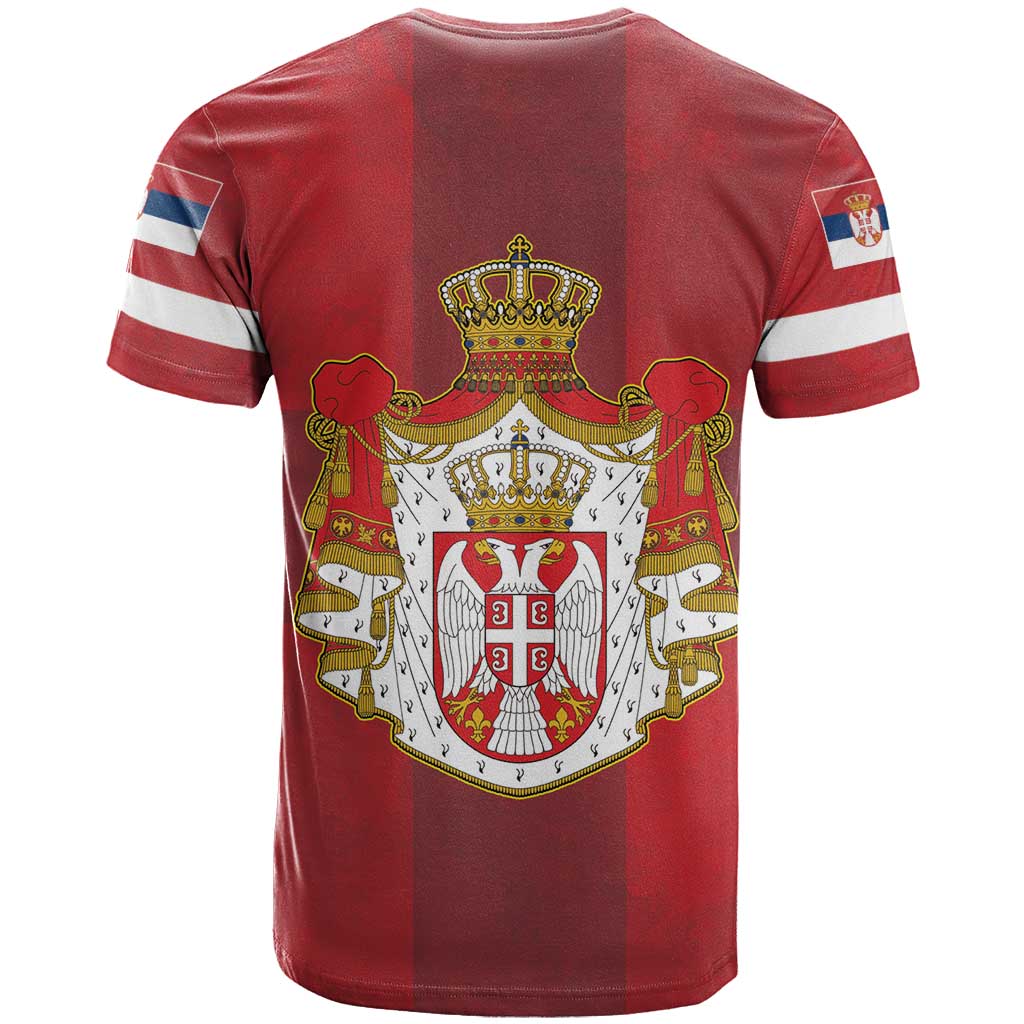 Serbia T-Shirt Serbian Cross Eagle Tattoo Graphic Tee