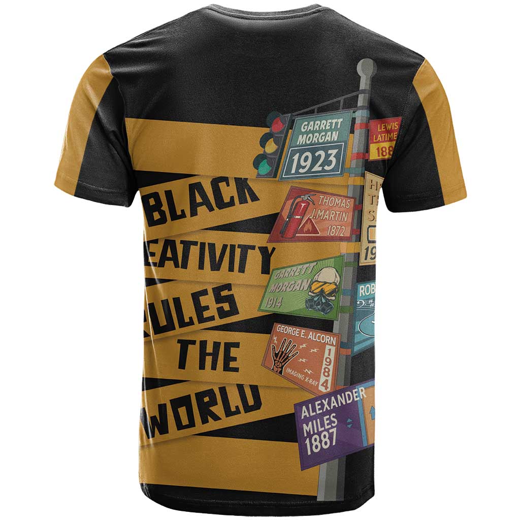 Black Creativity Rules The World T-Shirt African Creativity Graphic Tee