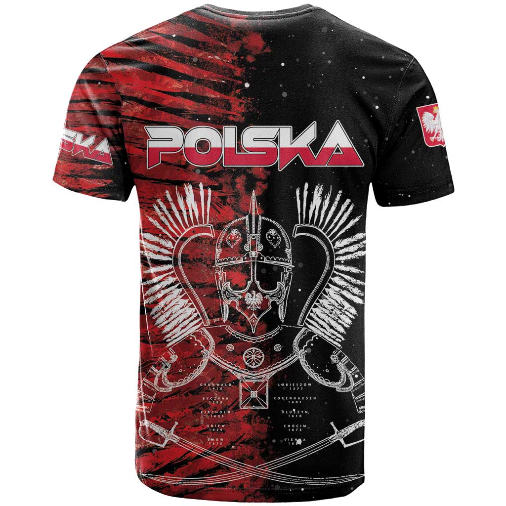 Polish Hussars Polska T-Shirt Poland Coat of Arms Graphic Tee
