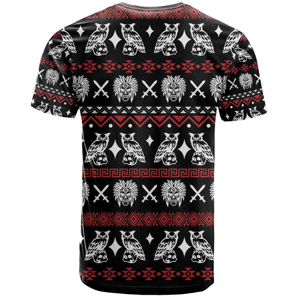 Warrior Of Indian Skull T-Shirt Native American Graphic Tee