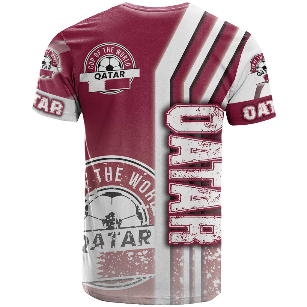 Qatar Football T-Shirt The Maroons Soccer - Road To Champion Graphic Tee
