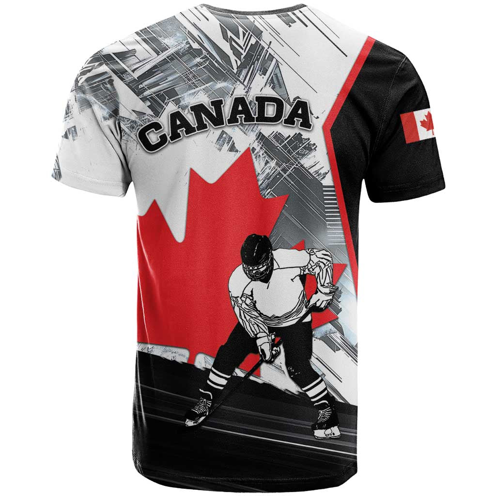 Canada Hockey T-Shirt Maple Leaf Sport Style Graphic Tee