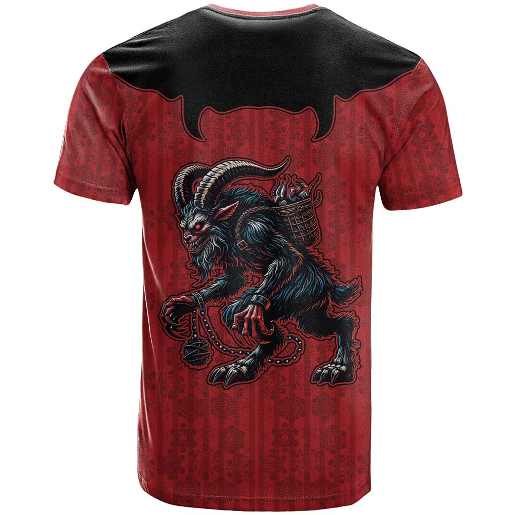 Western Yoke T-Shirt Krampus Christmas Horror Style Graphic Tee