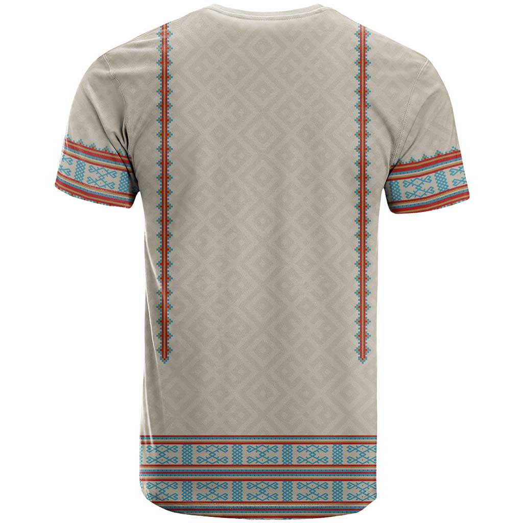Lithuanian National Costume T-Shirt Traditional Folk Pattern Graphic Tee