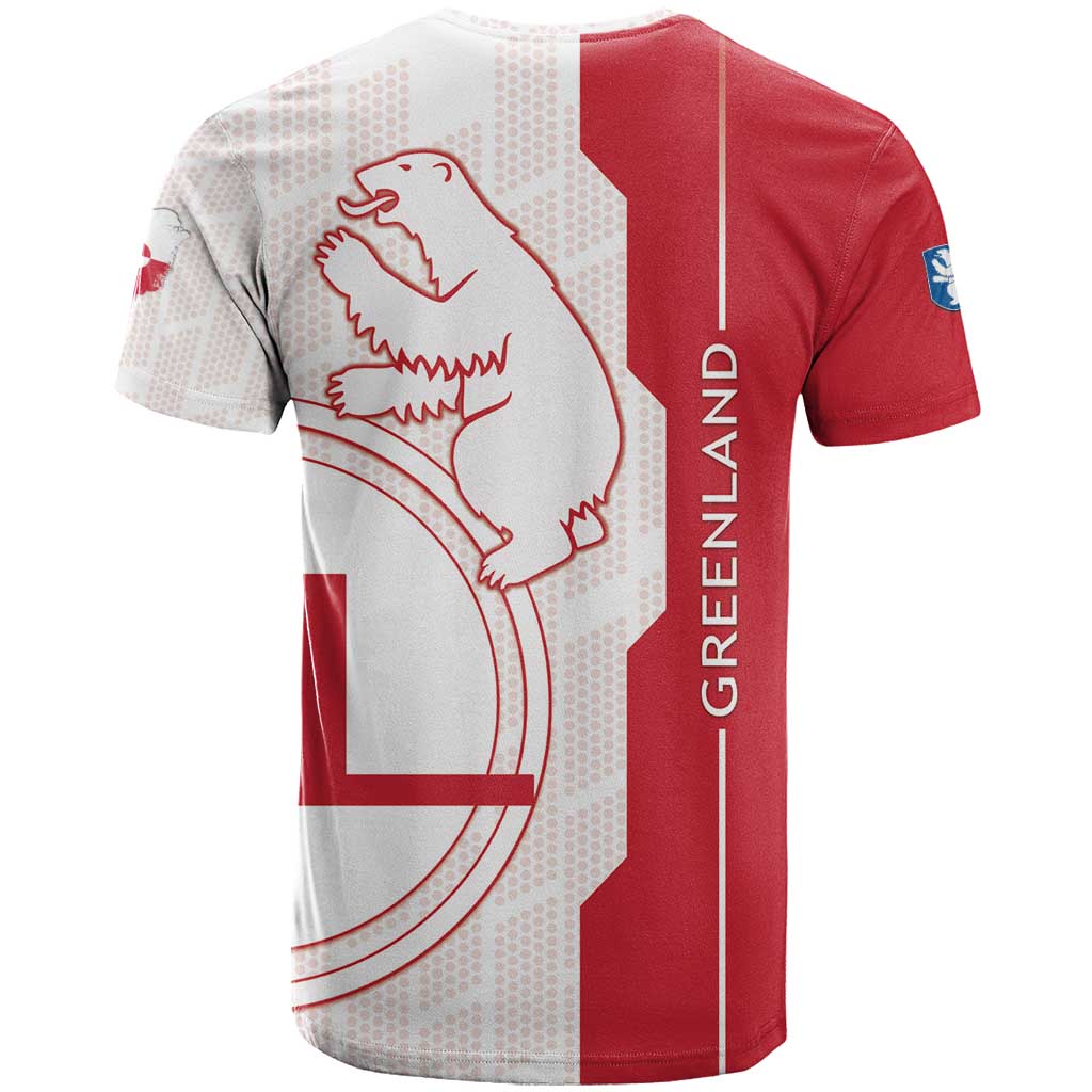 Greenland T-Shirt Coat Of Arms Unique Style Graphic Tee