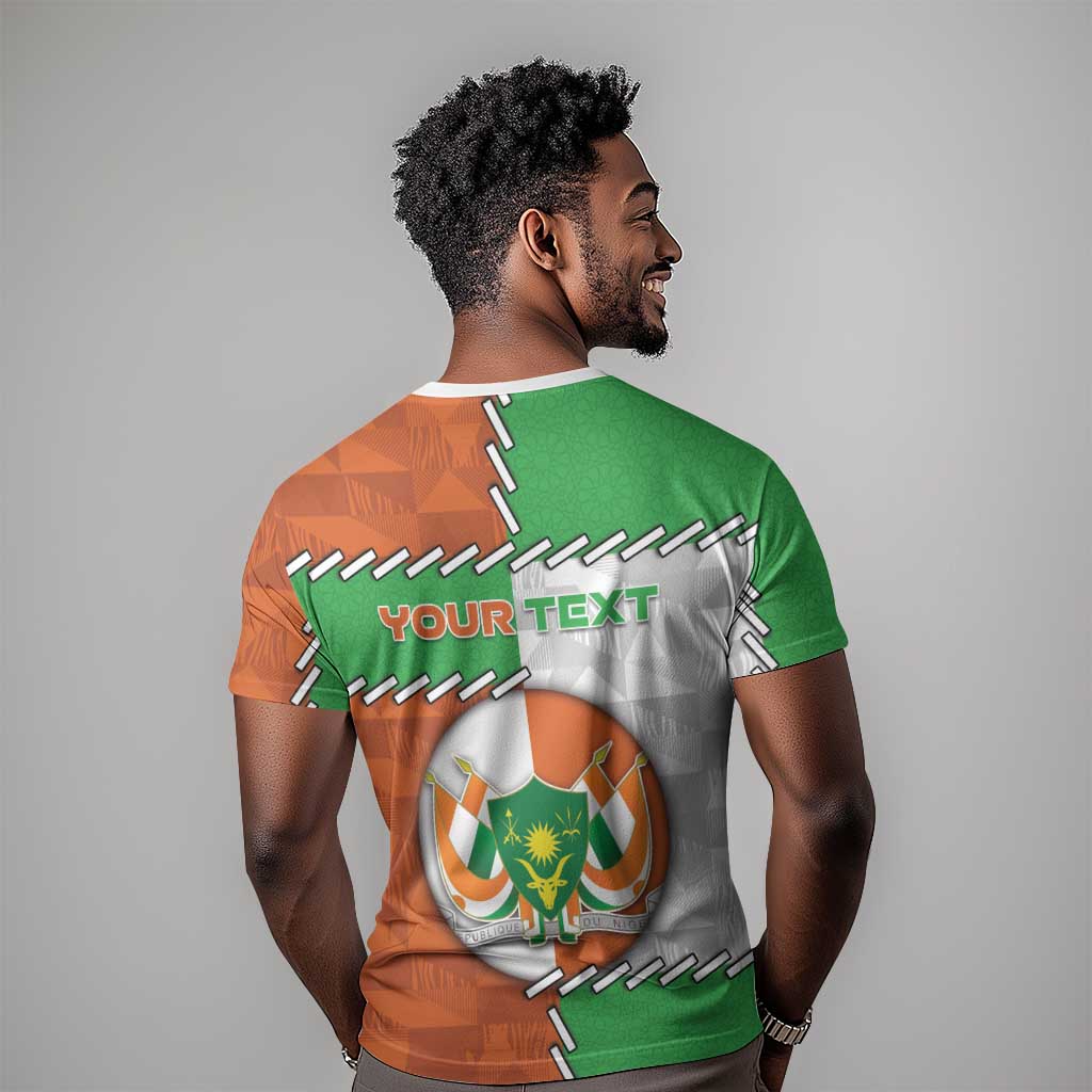 Personalized Niger T-Shirt Dama Gazelle Waving Flag Funny Style Graphic Tee