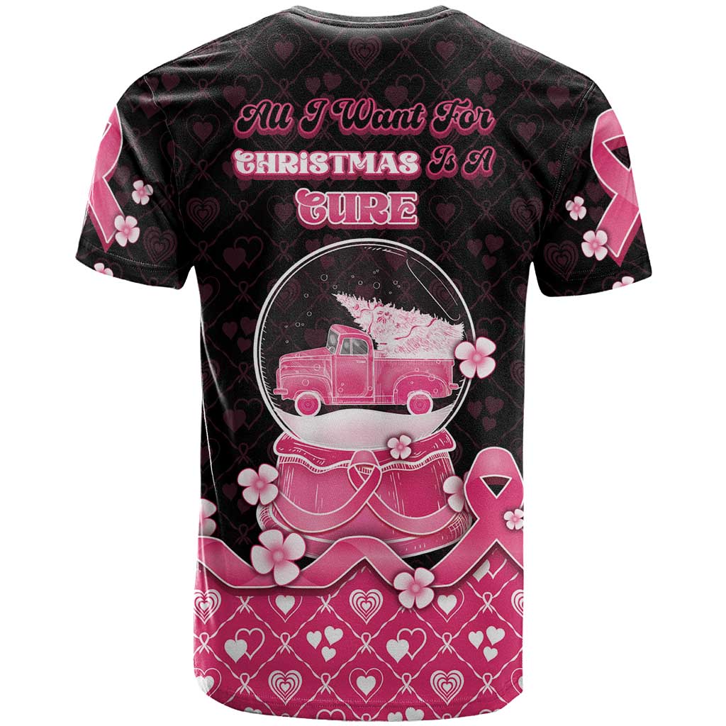 Breast Cancer Christmas T-Shirt Merry Pinkmas Graphic Tee