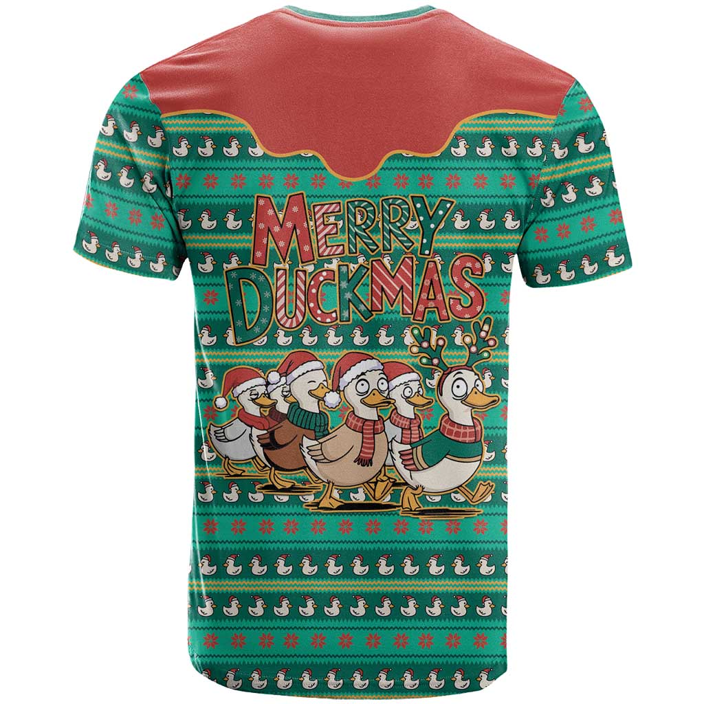 Western Yoke T-Shirt Merry Duckmas Funny Style Graphic Tee