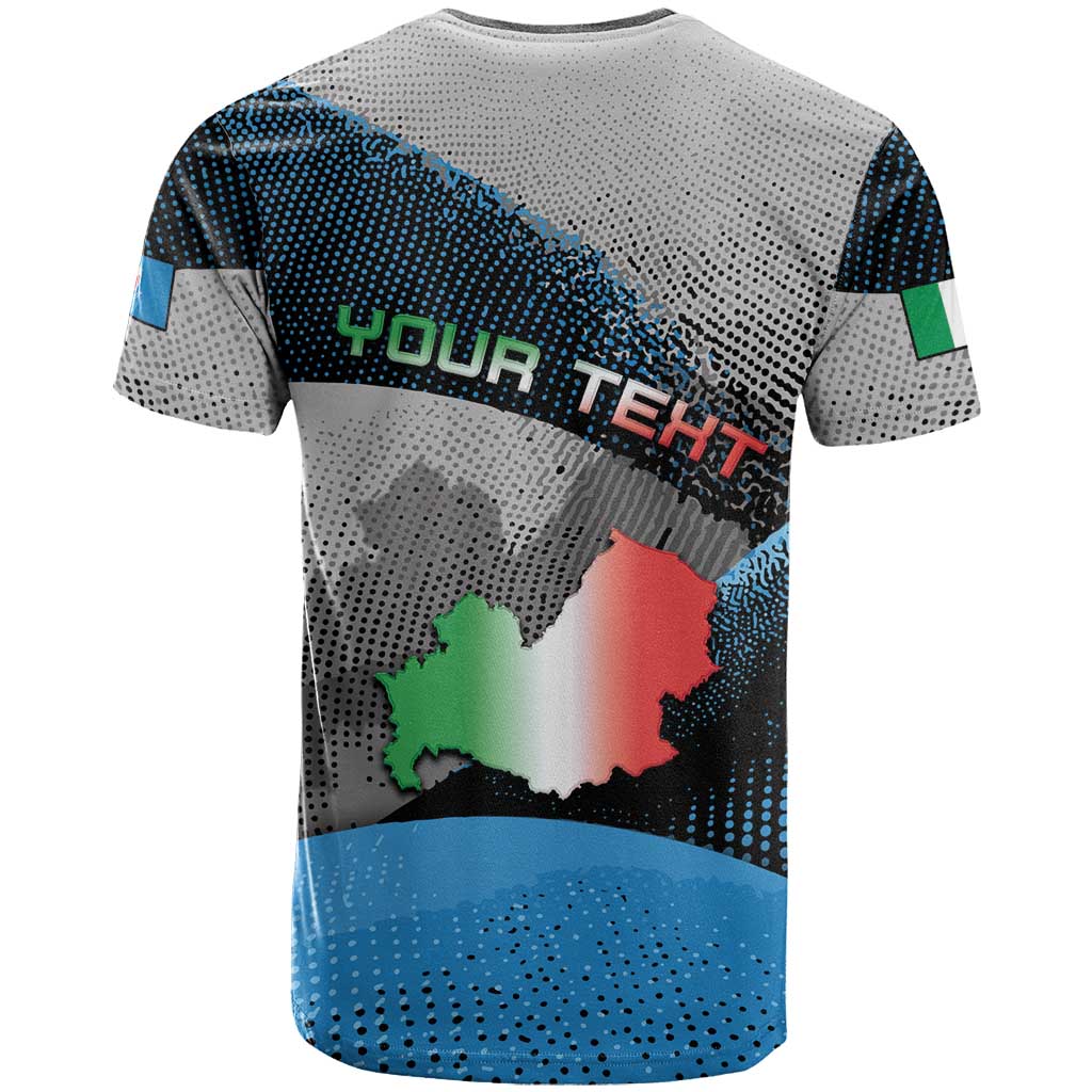 Personalized Italy Molise T-Shirt Coat Of Arms With Dynamic Dot Patterns Graphic Tee