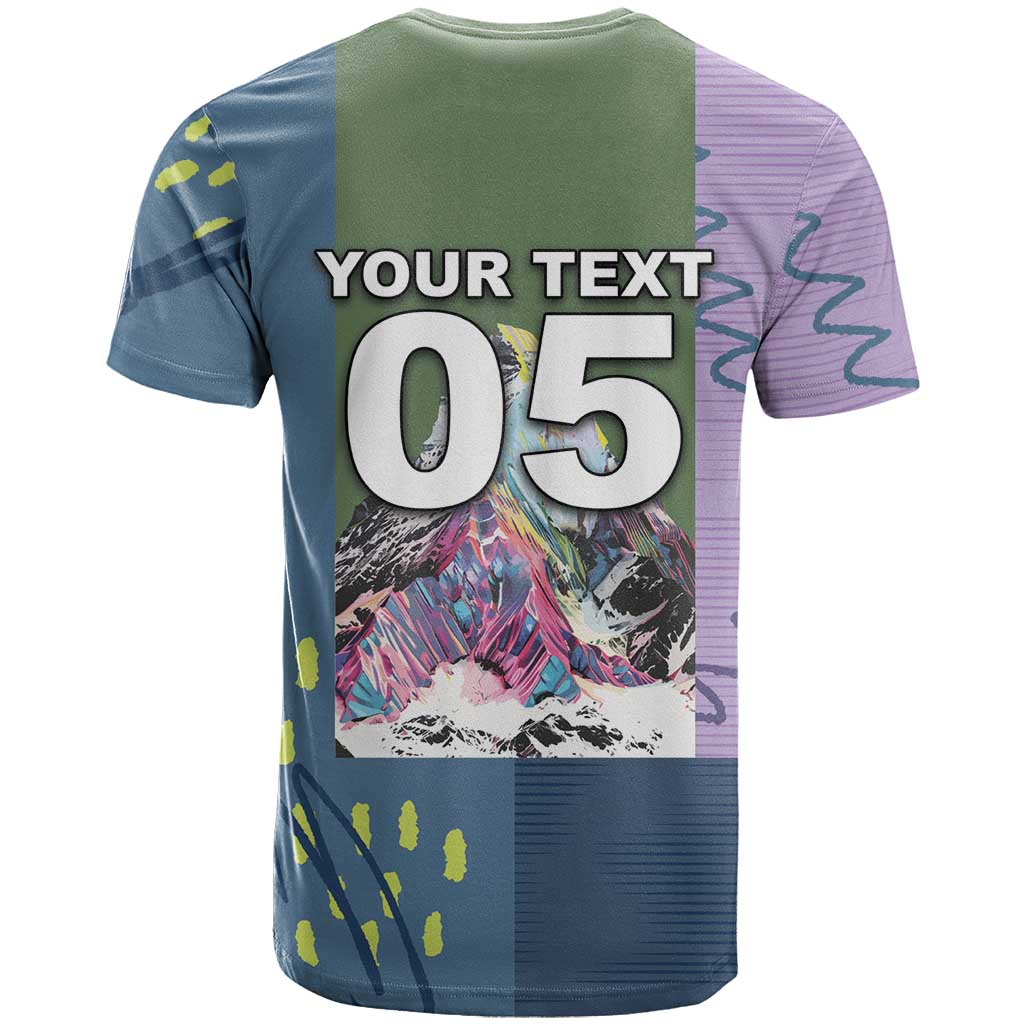 Custom Climbing T-Shirt Mountain Art Retro Style Graphic Tee