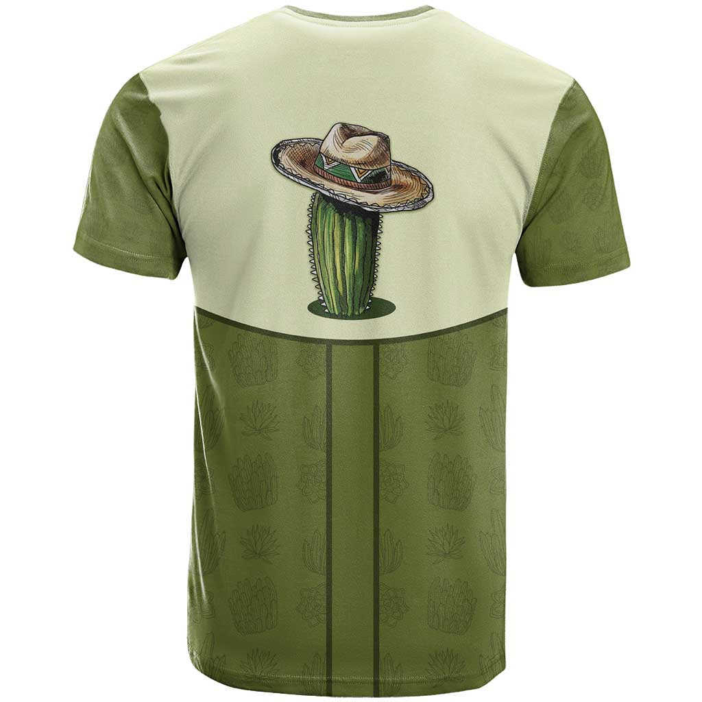 Cowboy T-Shirt Cactus Retro Western Yoke Graphic Tee
