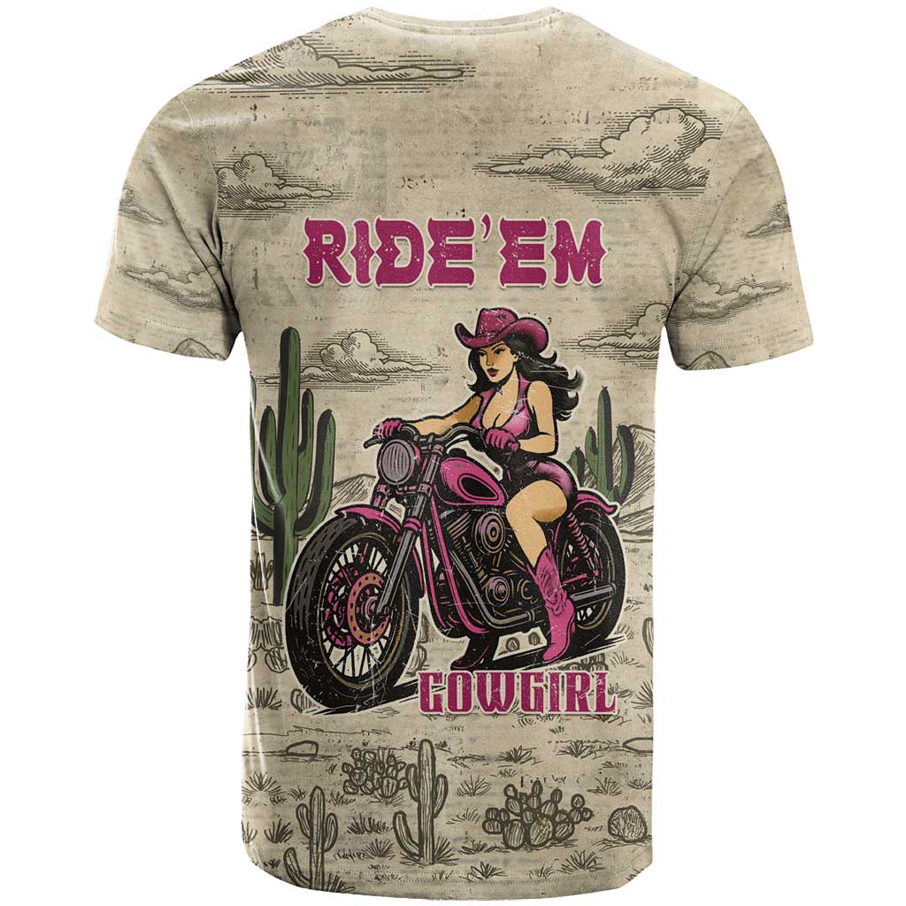 Cowgirl T-Shirt Running Wild Ride Or Die Graphic Tee