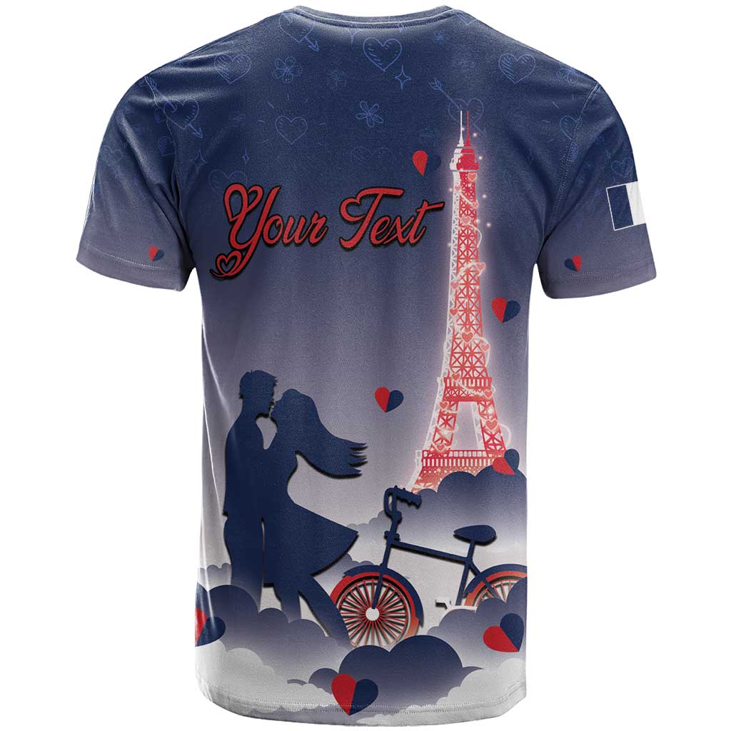 Personalized France T-Shirt Eiffel For Him Graphic Tee