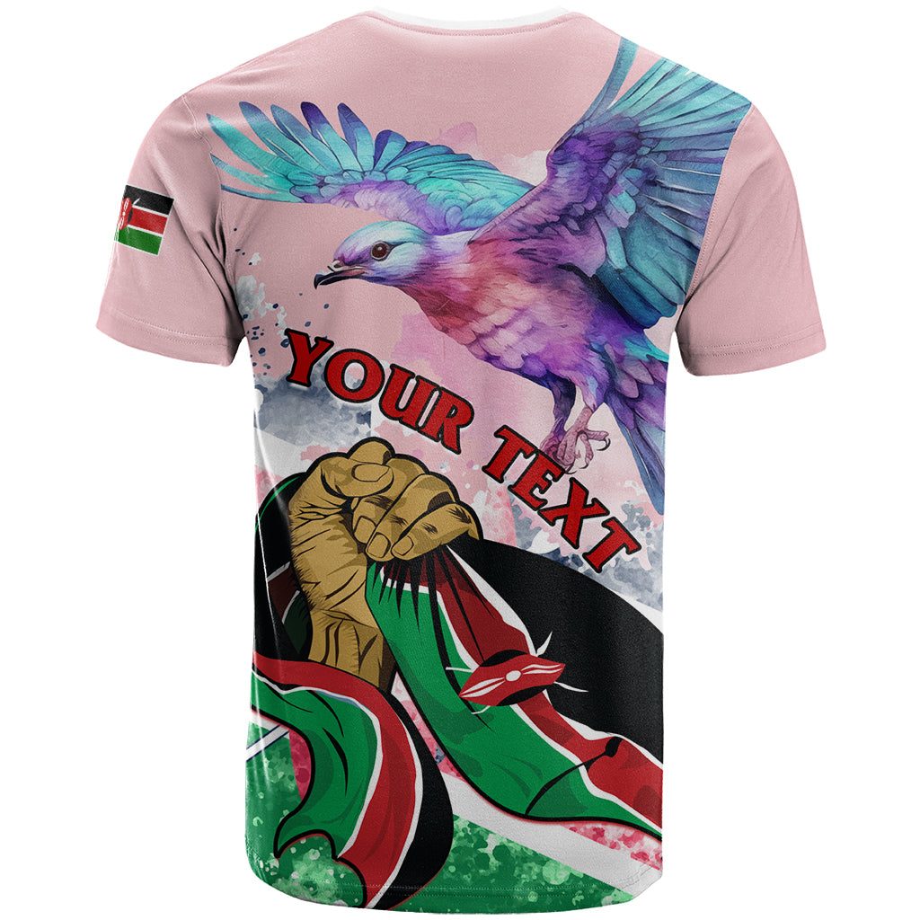 Personalised Kenya Independence Day T-Shirt The Lilac Breasted Roller Unique Version Graphic Tee