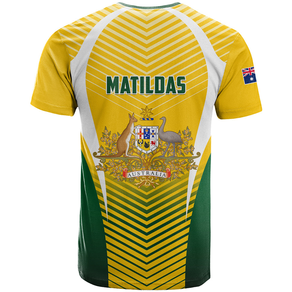Australia Soccer T-Shirt Matildas Sporty Yellow Version Graphic Tee