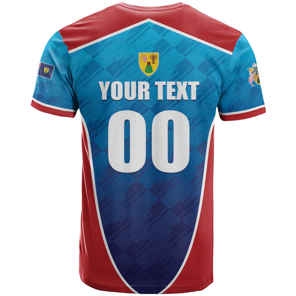 Custom Turks and Caicos Islands Rugby T-Shirt TCI Team Come On Graphic Tee