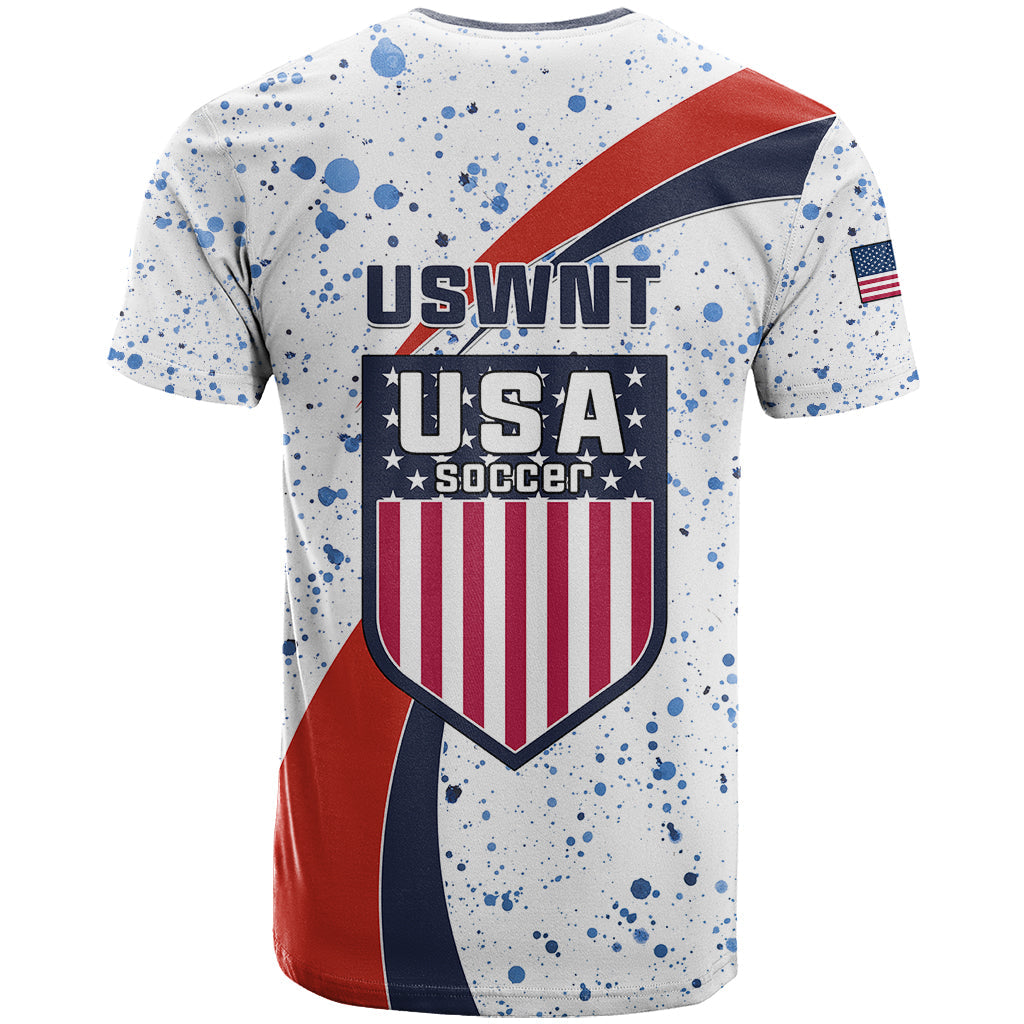 United States Soccer T-Shirt USA Coat Of Arms Sporty Style Graphic Tee
