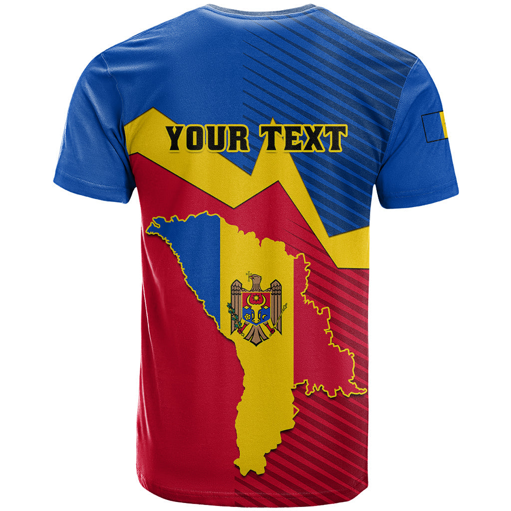 Personalised Moldova Independence Day T-Shirt Coat of Arms Special Version Graphic Tee