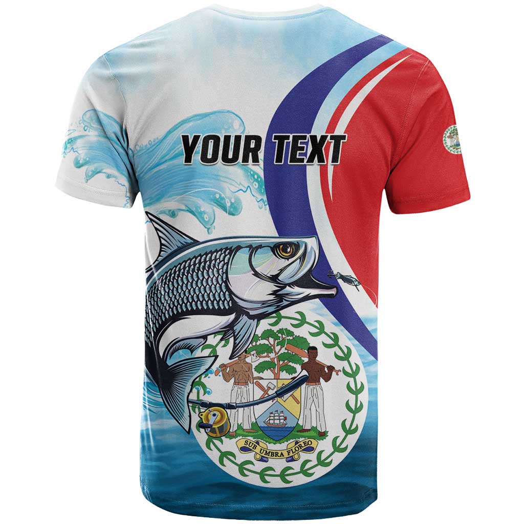 Personalized Belize Tarpon Fishing T-Shirt Belize Where the Silver King Reigns Graphic Tee