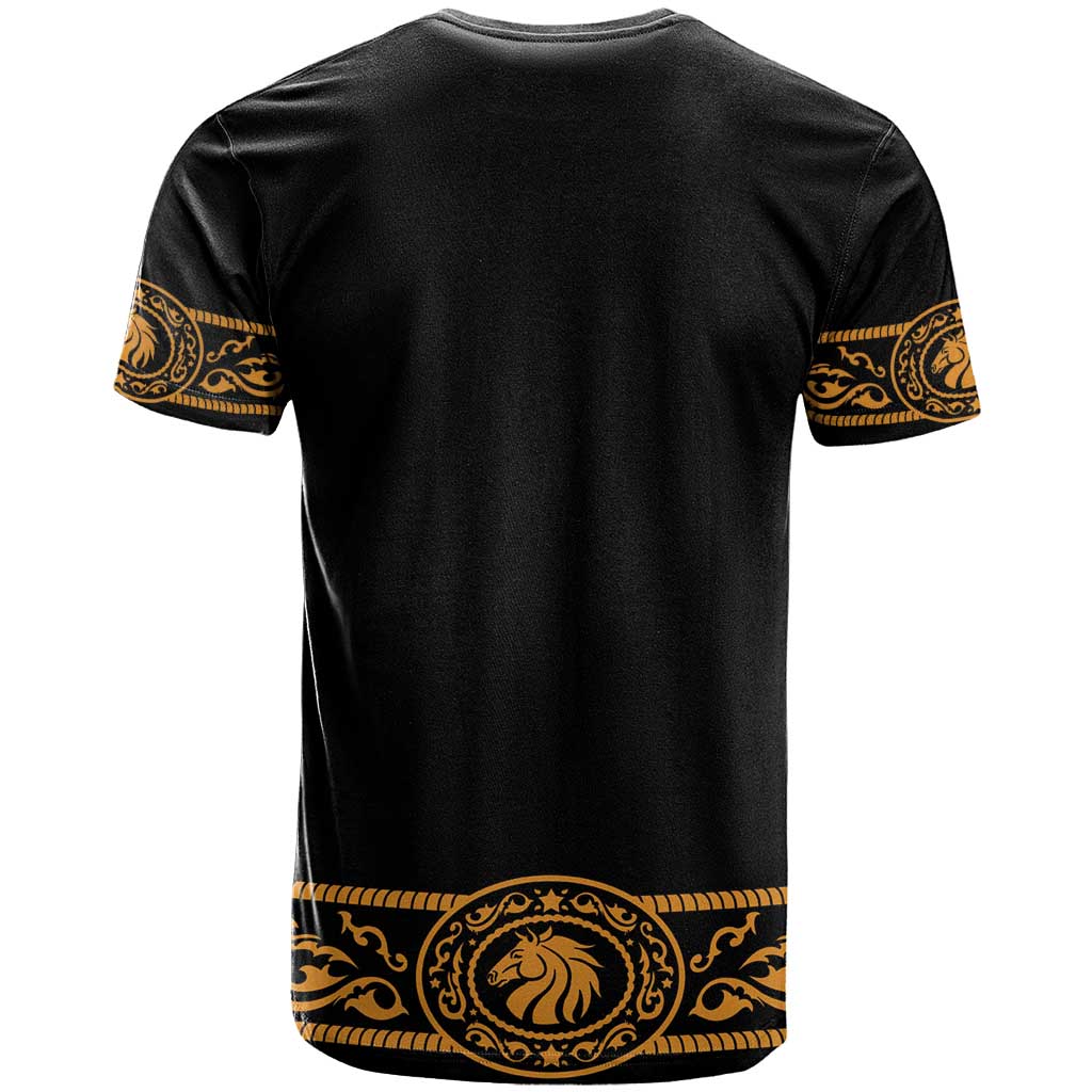 Mexican Mariachi Charro Suit Stylized T-Shirt Cinco de Mayo Fiesta Graphic Tee