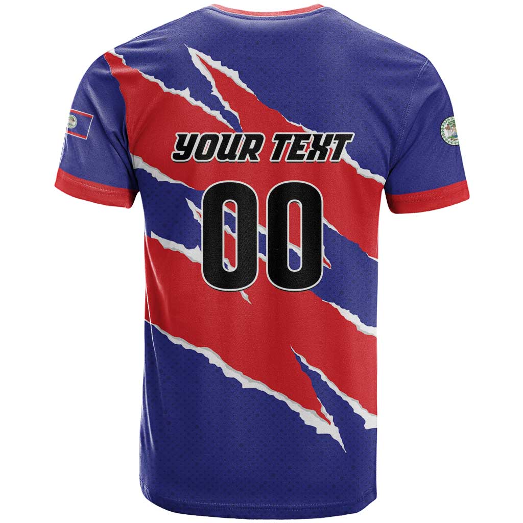Custom Football Belize Jaguars T-Shirt Team Unbelizeables Jaguars Graphic Tee