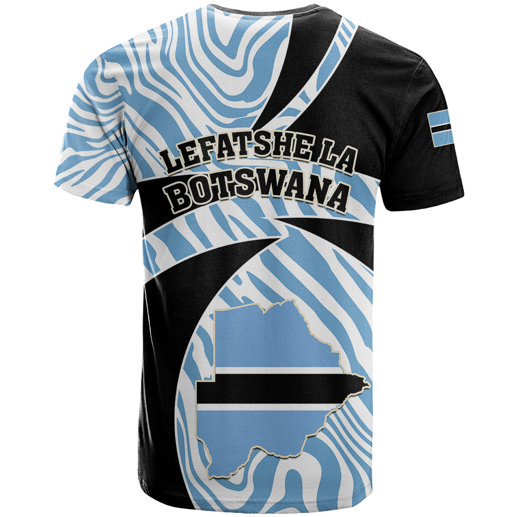 Botswana Independence Day T-Shirt Lefatshe la Botswana Zebra Pattern Graphic Tee