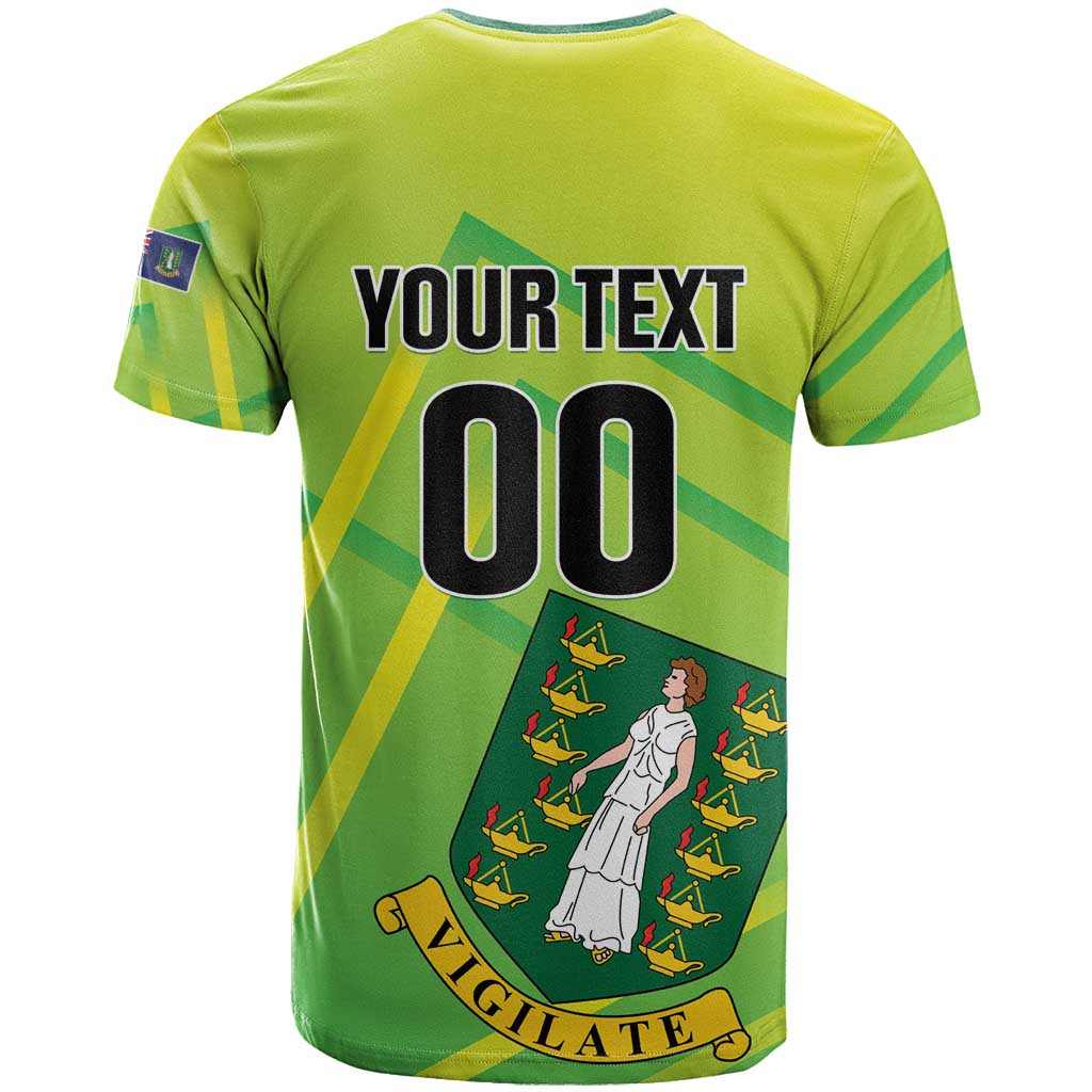 Custom British Virgin Islands Football T-Shirt Come On The Nature Boys Graphic Tee
