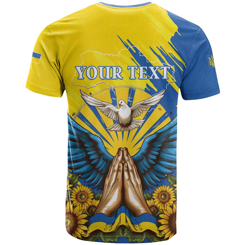 Ukraine Independence Day T-Shirt Ukrainian Dove Sunflower Graphic Tee