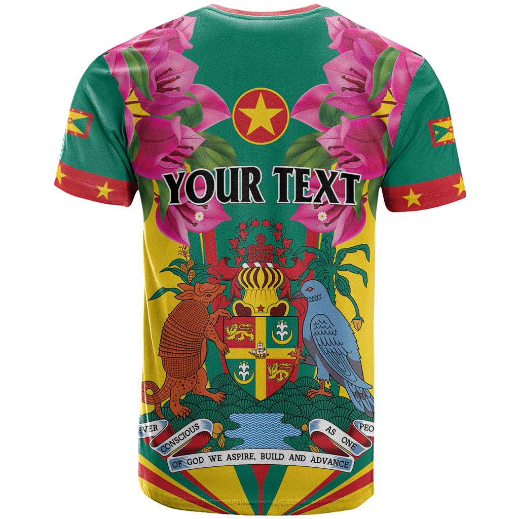 Personalized Carriacou and Petite Martinique T-Shirt Bougainvillea Flowers Graphic Tee