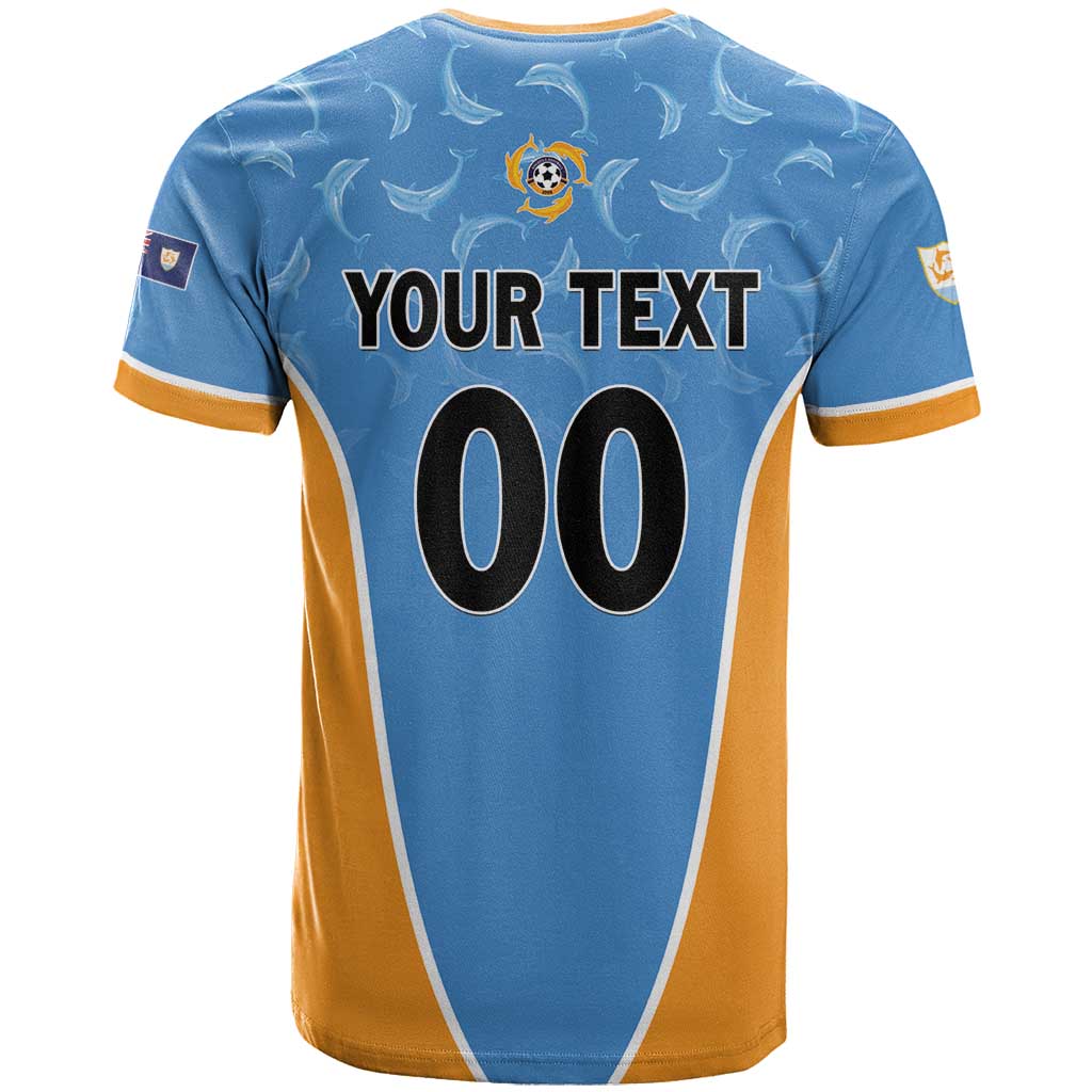 Custom Anguilla Football T-Shirt Come On Soccer Dolphins Graphic Tee