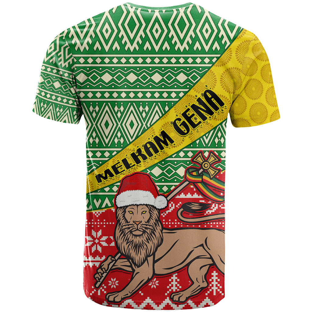 Ethiopia Christmas T-Shirt Melkam Gena African Pattern Graphic Tee