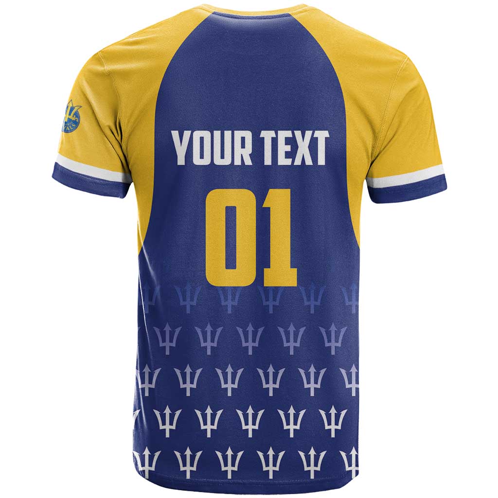 Custom Barbados Tridents Cricket T-Shirt Go Champions Graphic Tee