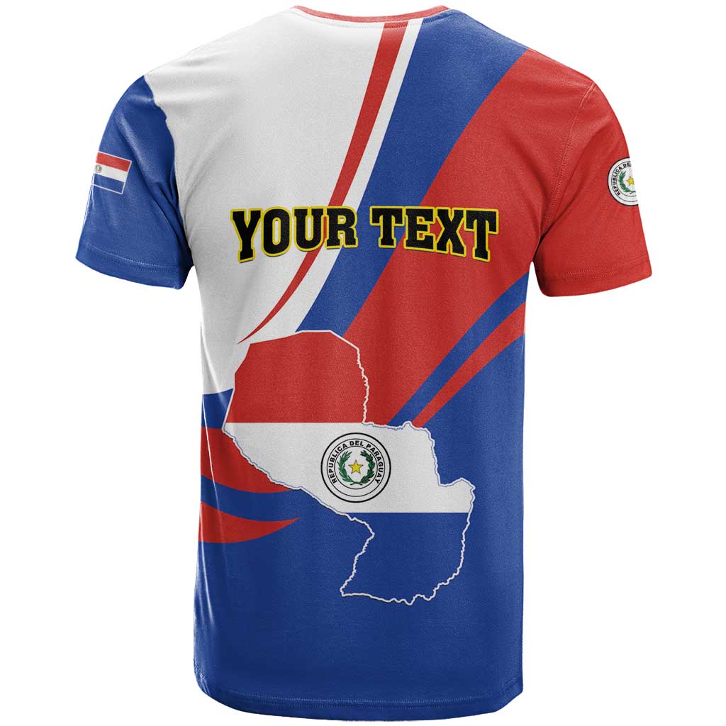 Personalized Paraguay Independence Day 2025 T-Shirt Passiflora Paz y justicia Graphic Tee