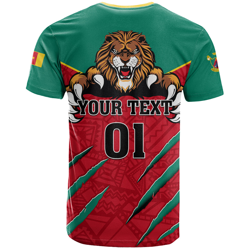 Cameroon Football T-Shirt Go Les Lions Indomptables Graphic Tee